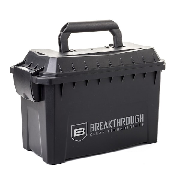 Breakthrough Clean Technologies Ammo Can, 9.75 in. L x 4.75 in. W x 6 in. H, Black BT-AMMO-CAN - main